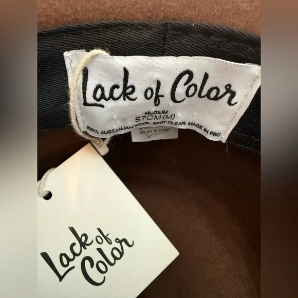 Lack of Color Women’s Coco Rancher Brown Wide-Brim Hat NWT’s - Picture 8 of 8